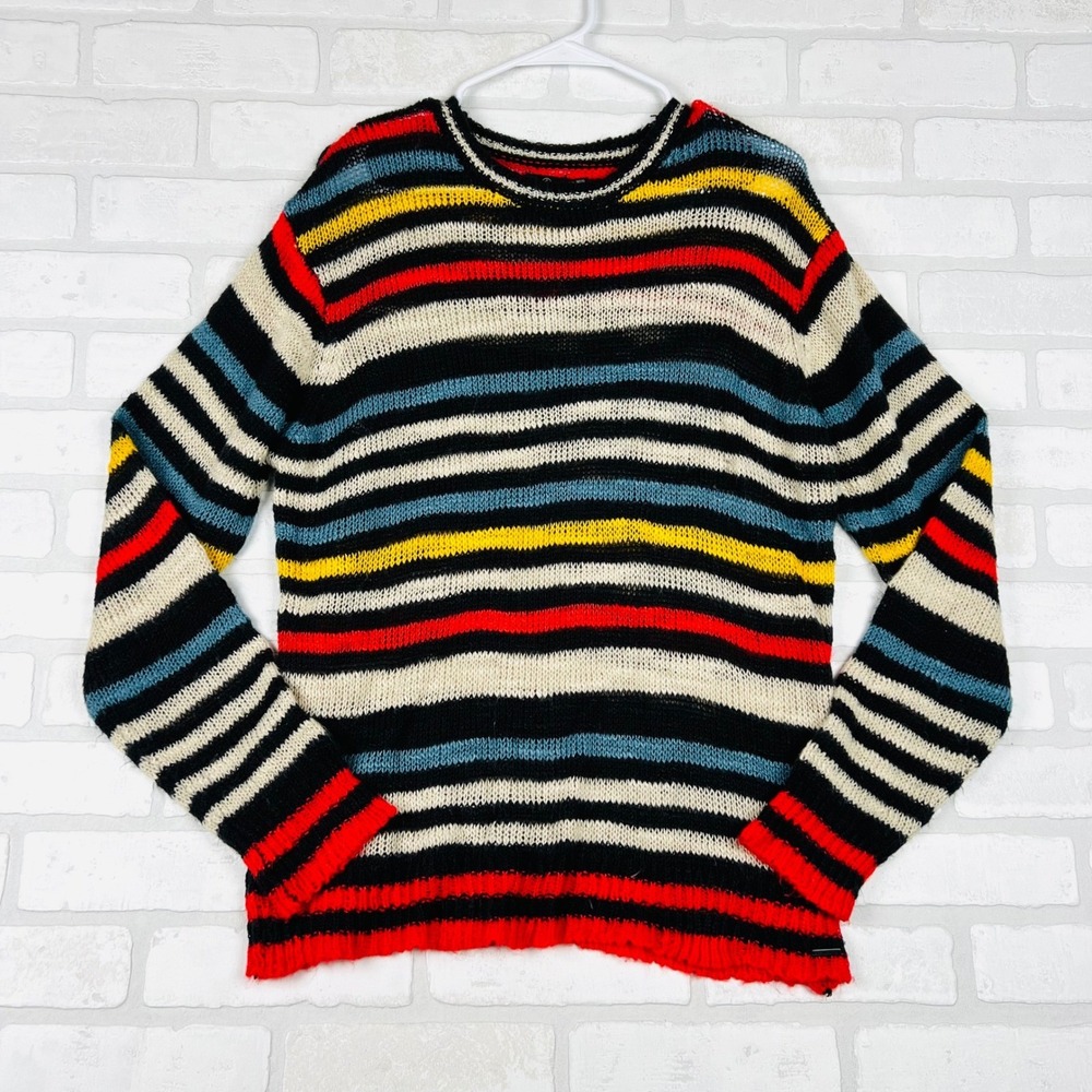 Volcom Bowrain Sweater - Multi‎ Crew Neck Long Sleeve Women's Medium